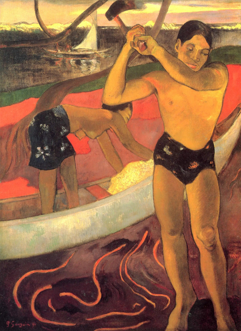 Mies kirveellä - Paul Gauguin