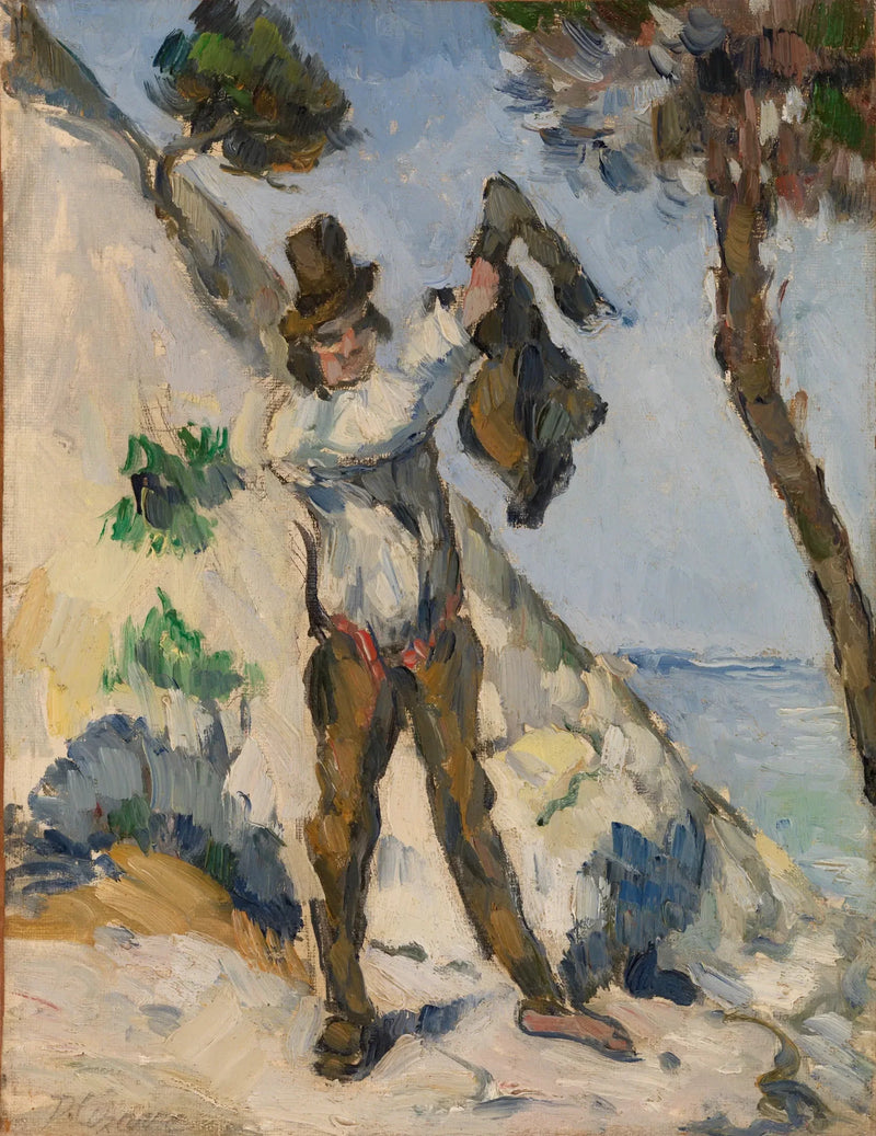 Mies takissa - Paul Cézanne