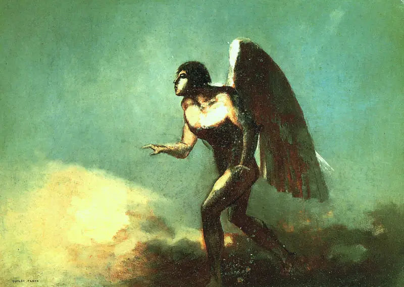 L'Homme ailé - Odilon Redon image 1 reproduction artisanale de tableau