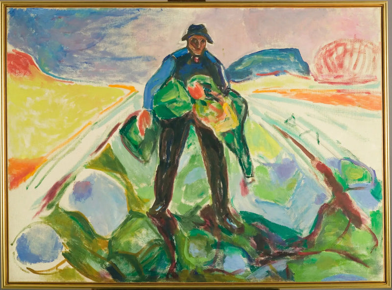 Mies kaalikentällä - Edvard Munch