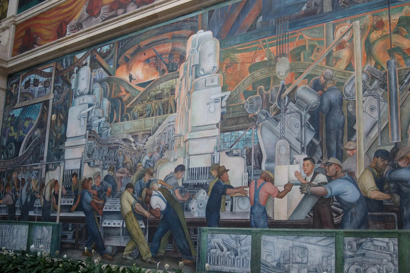Mies ja kone - Diego Rivera