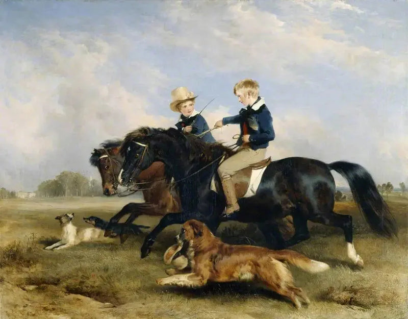 Kunnioitettava E. S. Russell ja hänen veljensä - Edwin Henry Landseer
