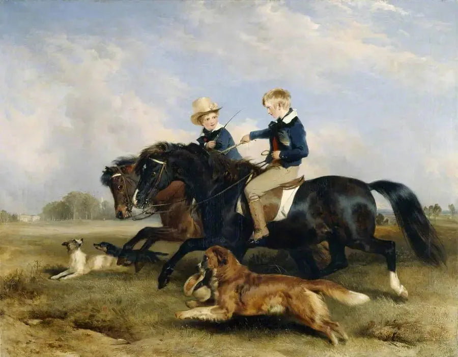 Kunnioitettava E. S. Russell ja hänen veljensä - Edwin Henry Landseer