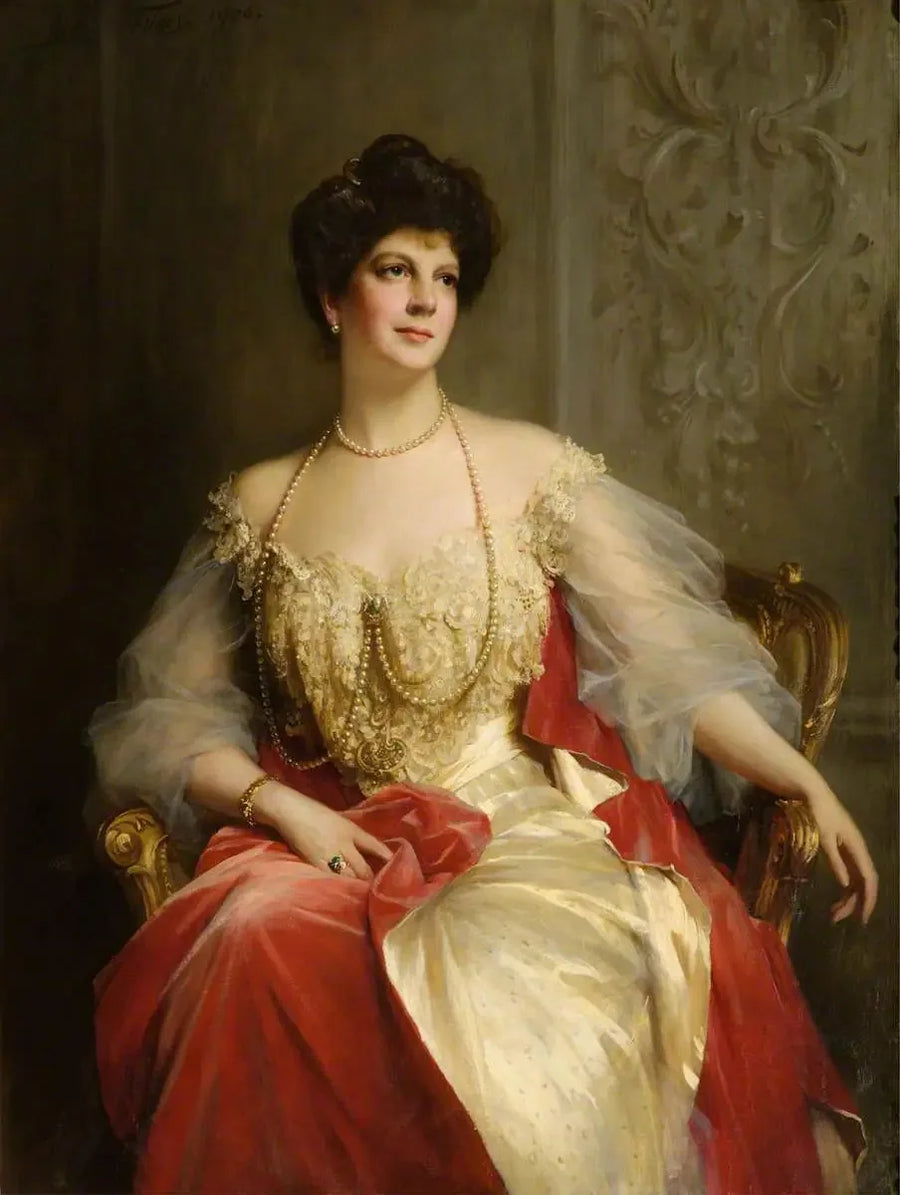 Kunnioitettava Ethel Louise Forbes-Leith (1872–1930), Lady Forbes Leith - Luke Fildes