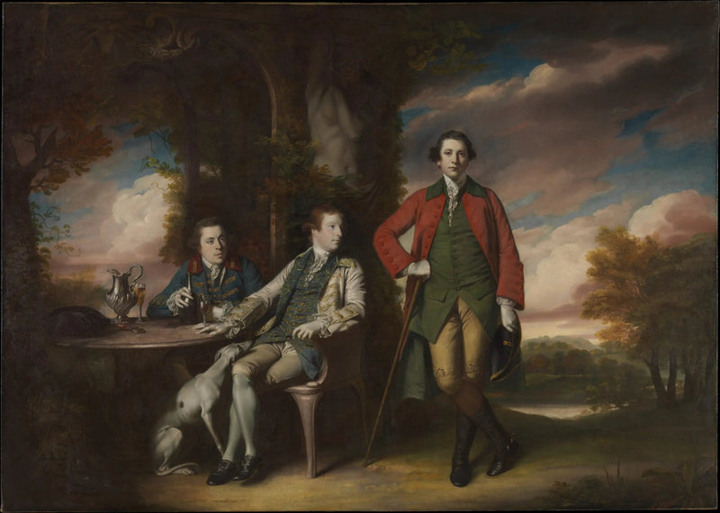 Kunnioitettava Henry Fane (1739–1802) Inigo Jonesin ja Charles Blairin kanssa - Joshua Reynolds