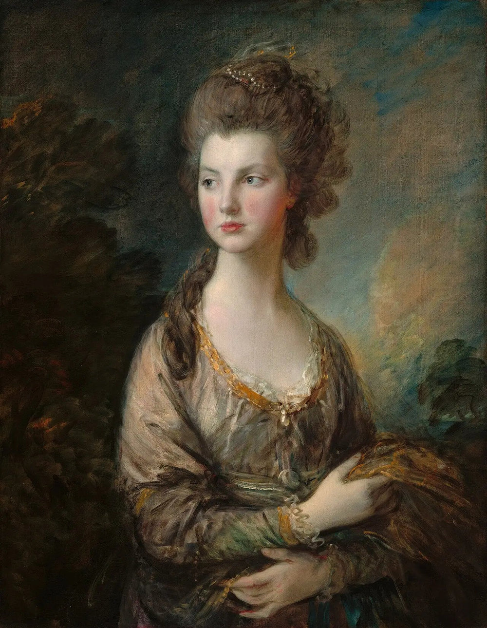 L'honorable Mme Thomas Graham - Thomas Gainsborough image 1 tableau peint à l’huile sur toile