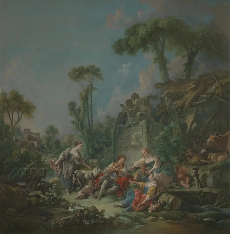 Paimenen idylli - François Boucher