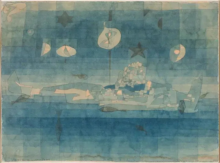 Upotettu saari - Paul Klee