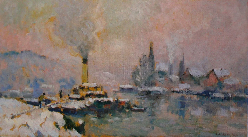 Lacroix-saari talvella - Robert Antoine Pinchon