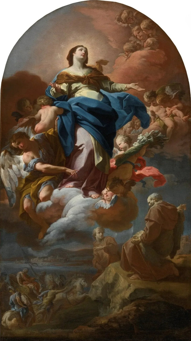 Immaculée Conception avec le prophète Élie - Corrado Giaquinto