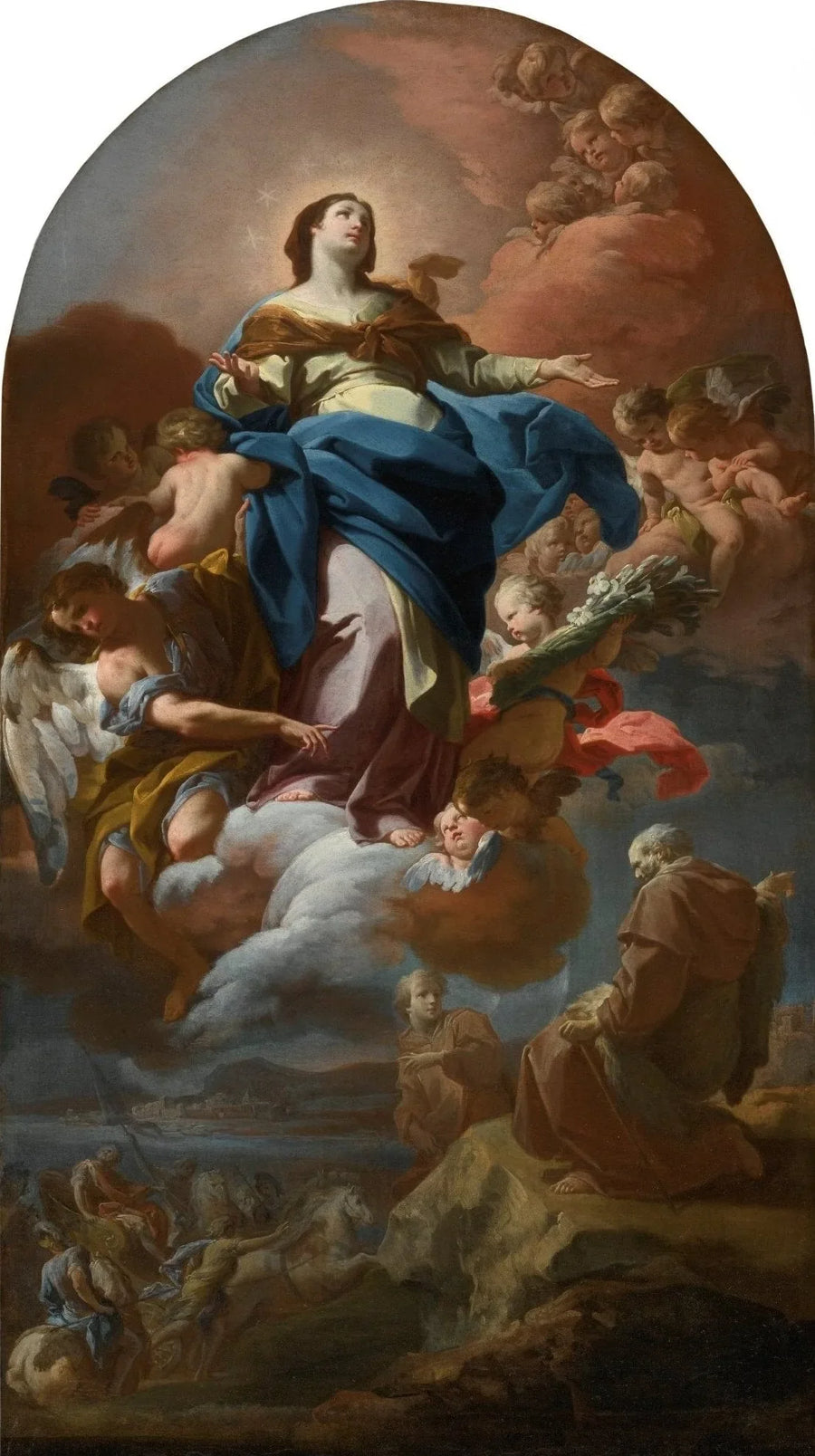 Immaculée Conception avec le prophète Élie - Corrado Giaquinto