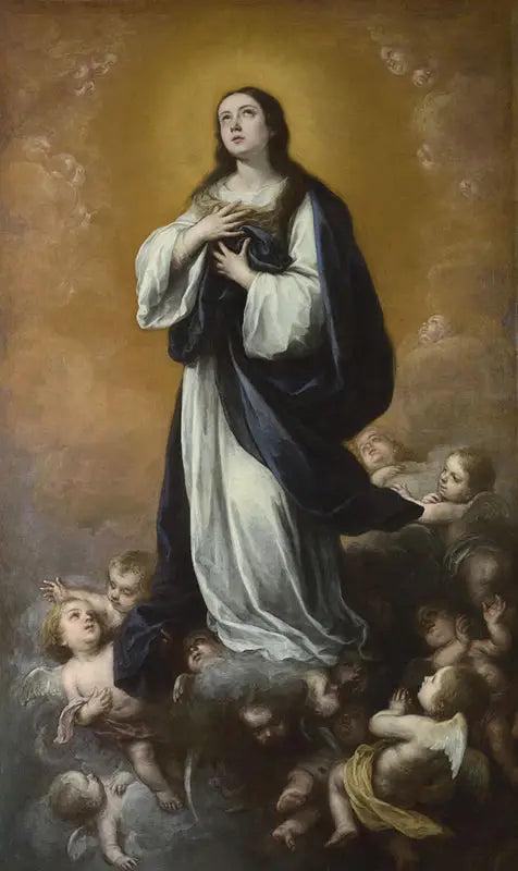 Neitsyt Marian koskemattomuuden kirkkaus - Bartolomé Esteban Murillo