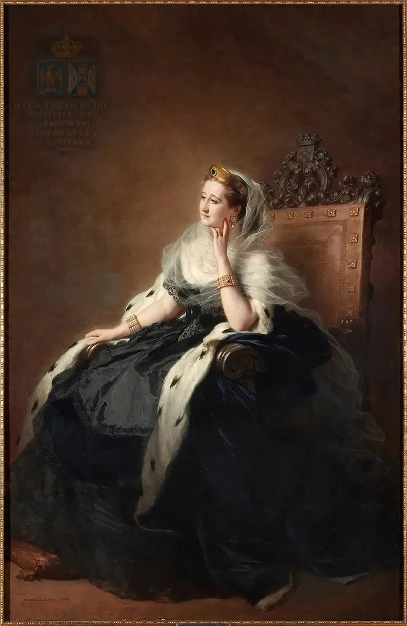 Keisarinna Eugénie hovipuvussa - Franz Xaver Winterhalter