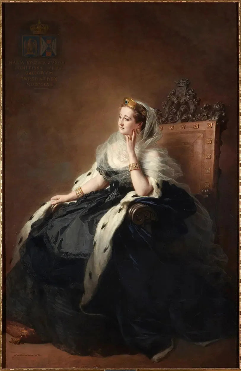 Keisarinna Eugénie hovipuvussa - Franz Xaver Winterhalter