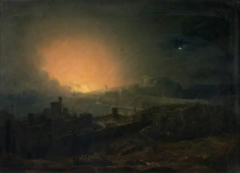 Edinburghin tulipalo - John Martin