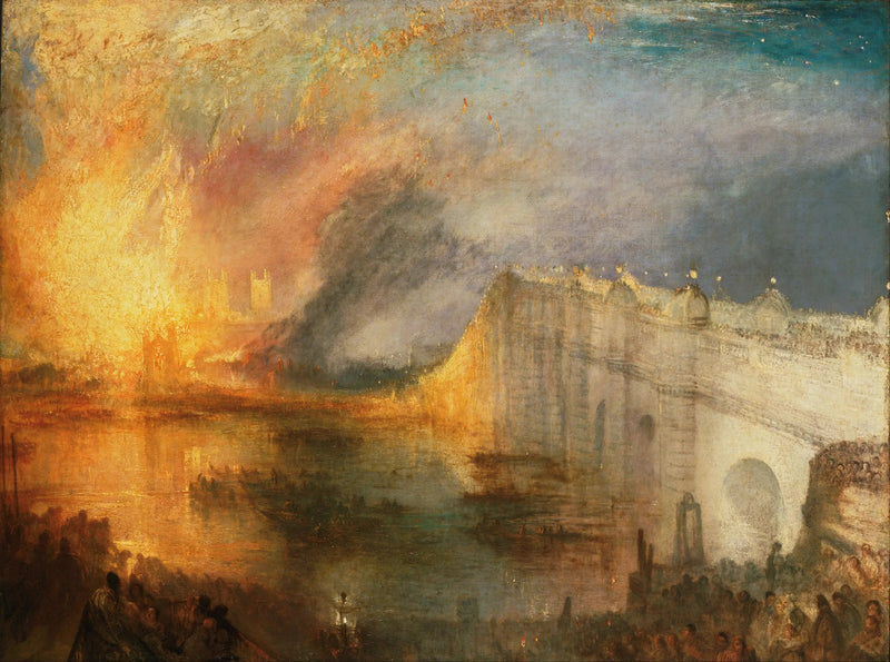 Lords' ja Commons' huoneen tulipalo, 16. lokakuuta 1834 - J. M. W. Turner