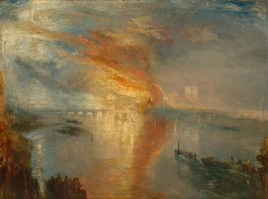 Lords' ja Commons' huoneen tulipalo, 16. lokakuuta 1834 - J. M. W. Turner