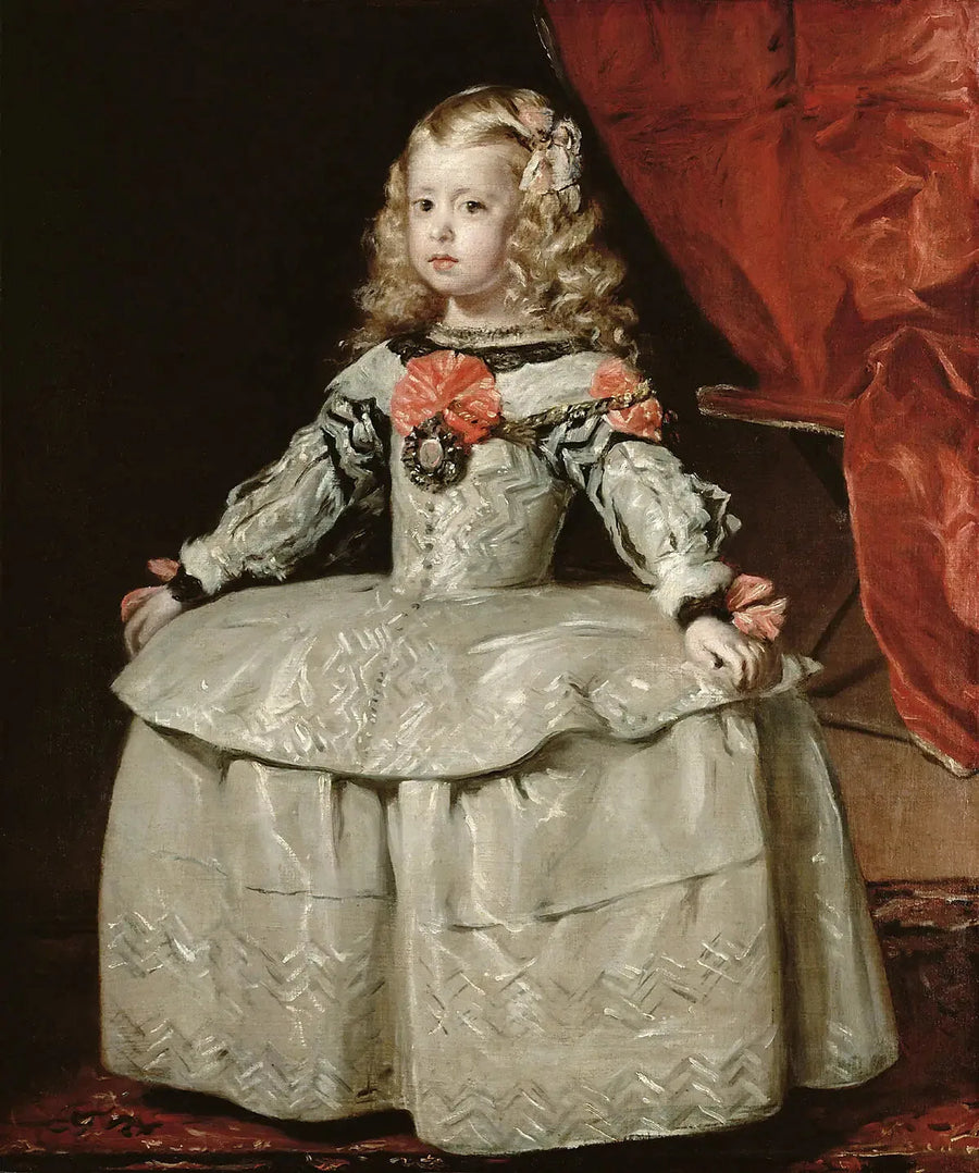 Marguerite-infantti valkoisessa mekossa - Diego Velázquez
