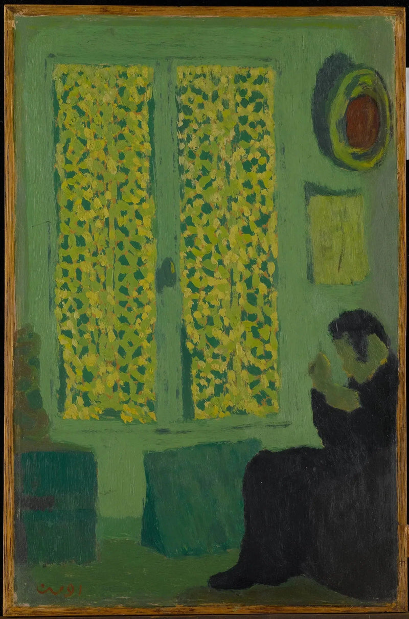 Vihreä sisätila - Édouard Vuillard