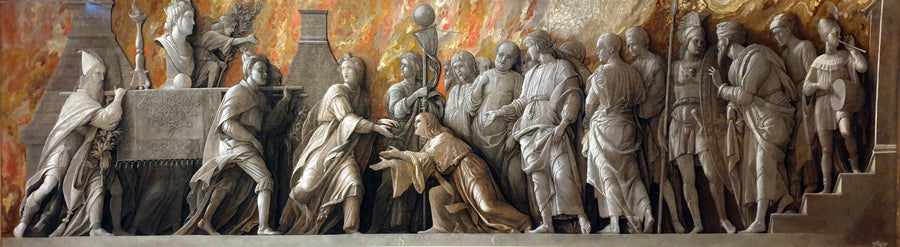 Cybelen kultin esittely Roomassa - Andrea Mantegna