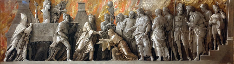 Cybelen kultin esittely Roomassa - Andrea Mantegna