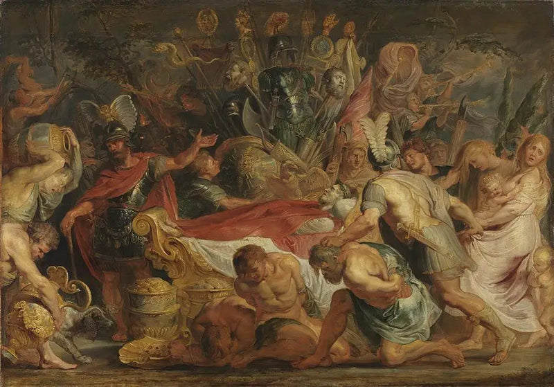 Decius Musin nöyryys (Titus Livius VIII, 6-9-10), jälkeen 1616 - Peter Paul Rubens