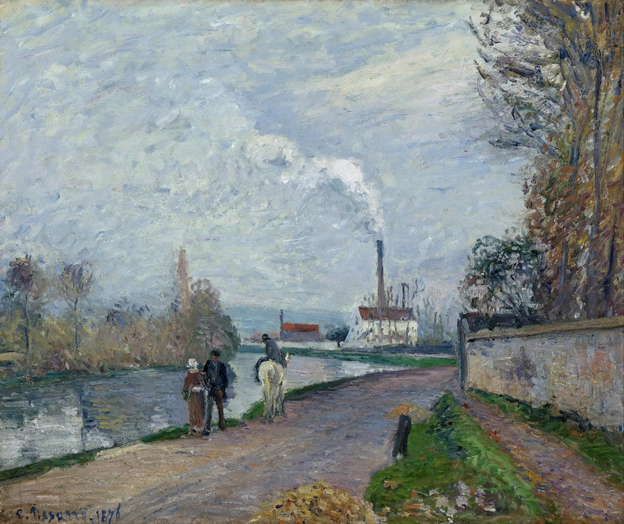Oiseau Pontoisessa, harmaa sää - Camille Pissarro
