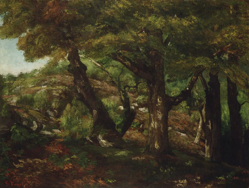 Metsän reunassa - Gustave Courbet