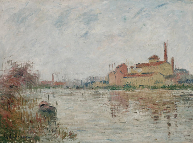Tehdas joen rannalla - Gustave Loiseau