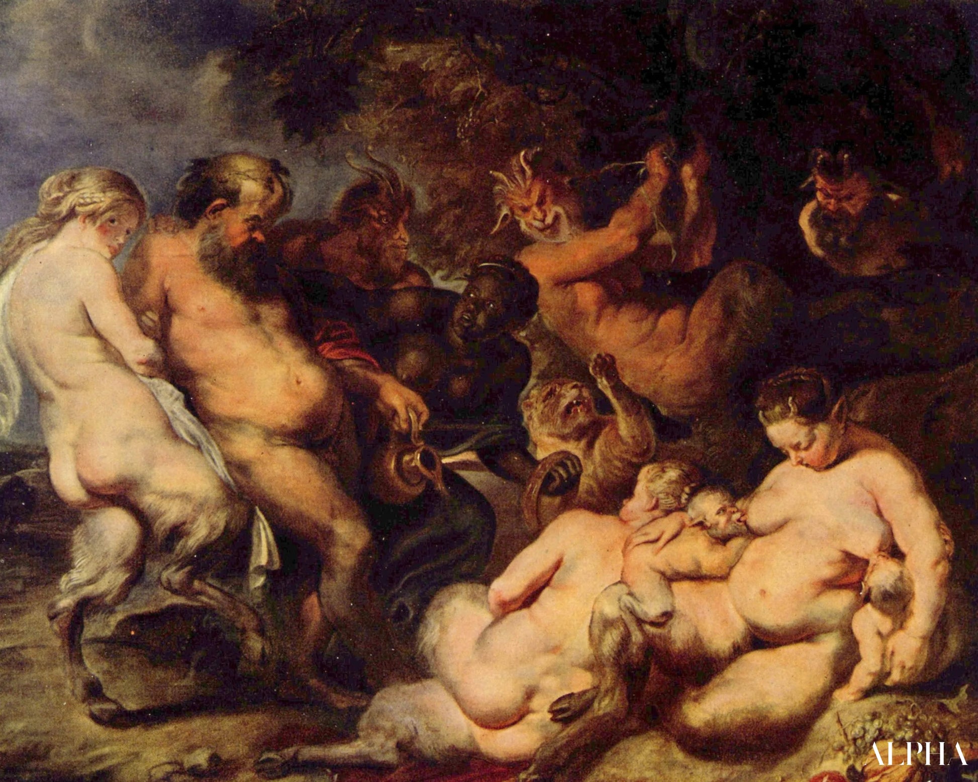 La Bacchanale - Peter Paul Rubens - Taulujen ja korkealaatuisten maalauksien reproduktiot