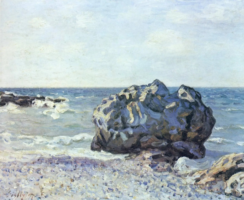 Langlandin lahti, Storrin kallio, Aamu - Alfred Sisley