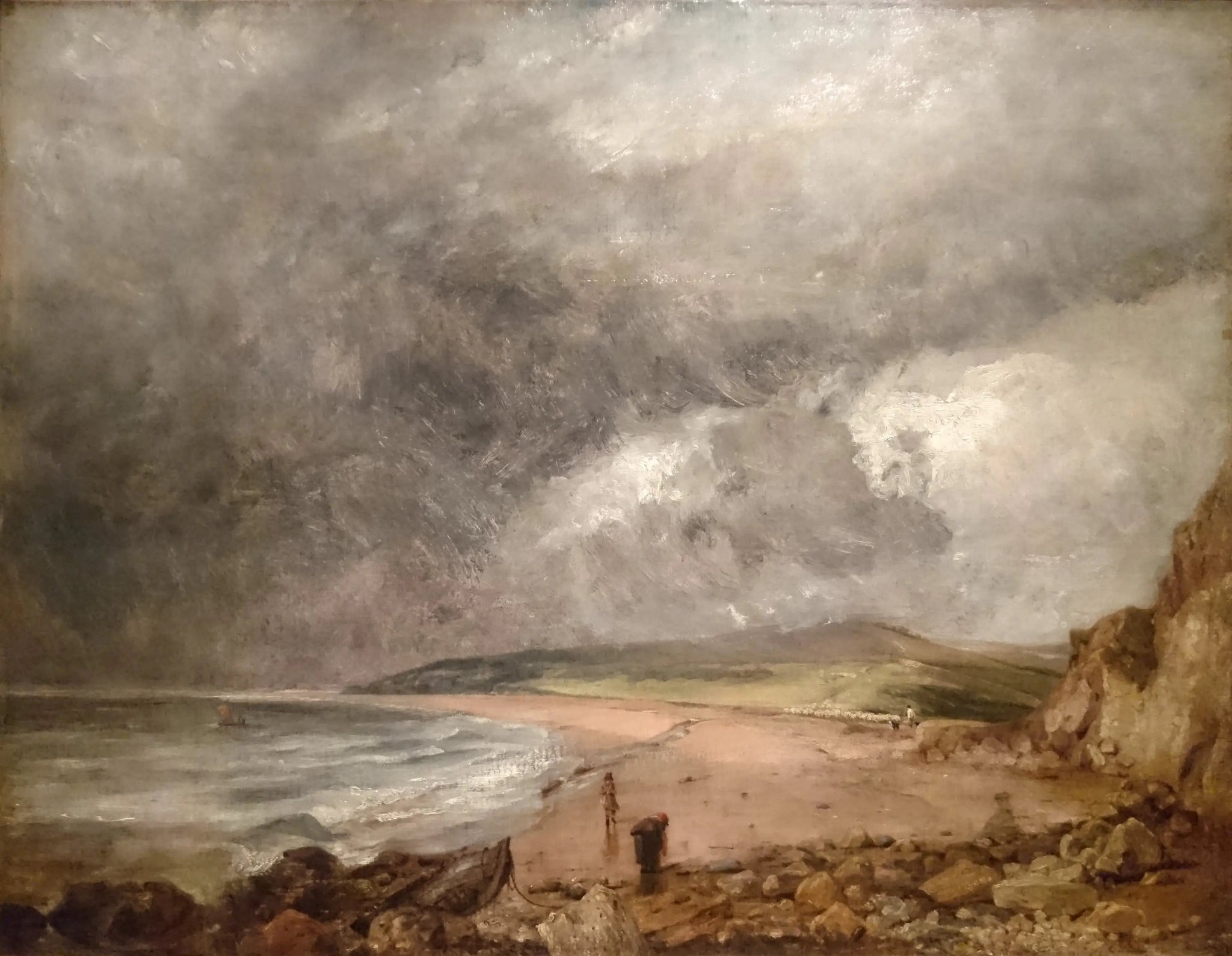 La Baie de Weymouth à l'approche de l'orage - John Constable image 1 copie de tableau peinte à la main