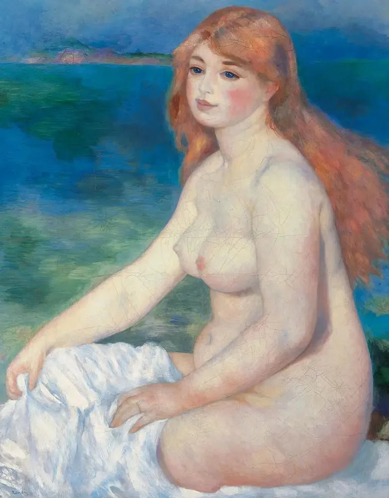 Vaaleahiuksinen uimari - Pierre-Auguste Renoir
