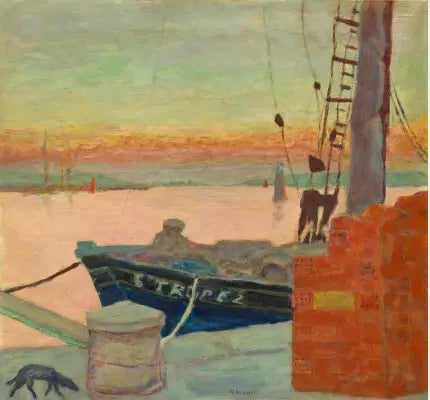 La Barge "St Tropez" Cannesin satamassa - Pierre Bonnard