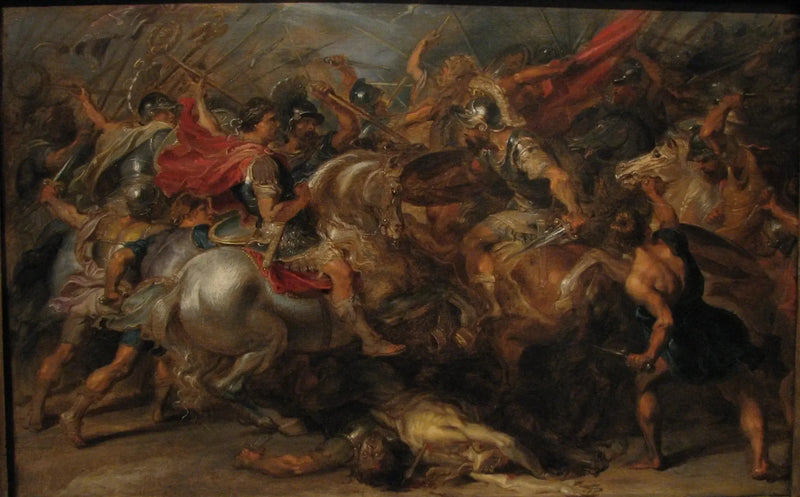 Konstantinuksen ja Liciniuksen taistelu - Peter Paul Rubens