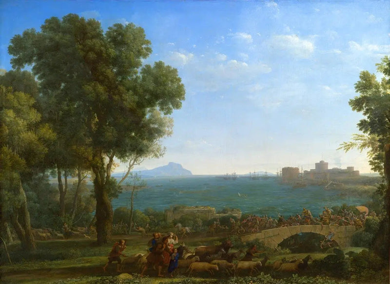 Taistelu sillalla - Claude Lorrain