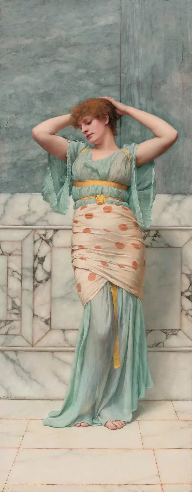 Kauneus marmorihuoneessa - John William Godward