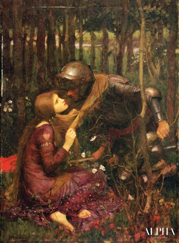 La belle dame sans mercie - John William Waterhouse Reproductions de tableaux à la peinture à l’huile