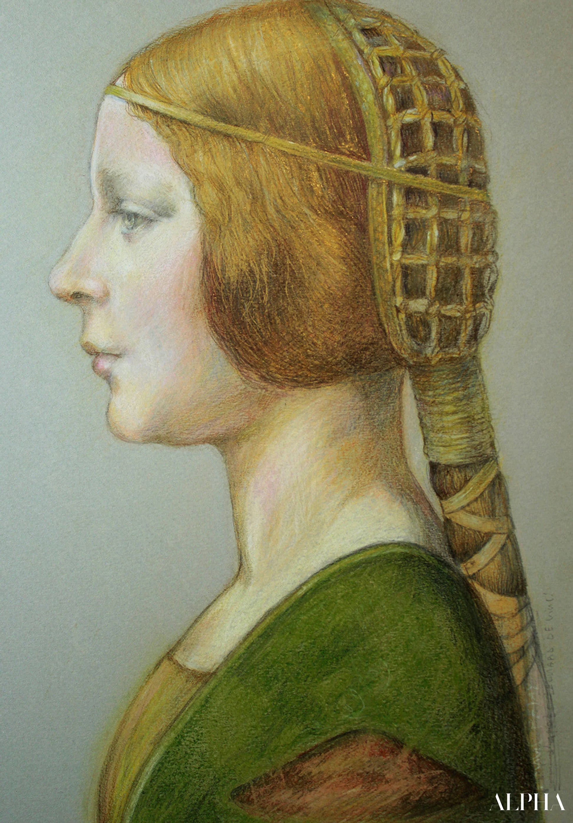 La Belle Princesse - Léonard de Vinci - Reproductions de tableaux et peintures haut de gamme