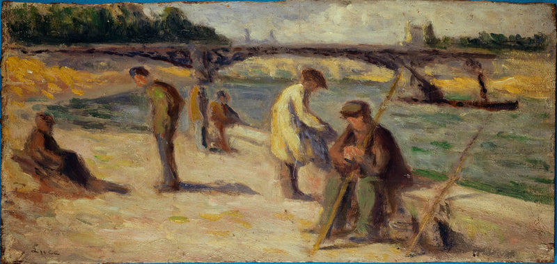 Malaquaisin laiturin ranta - Maximilien Luce