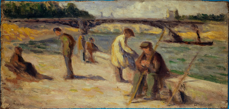 Malaquaisin laiturin ranta - Maximilien Luce