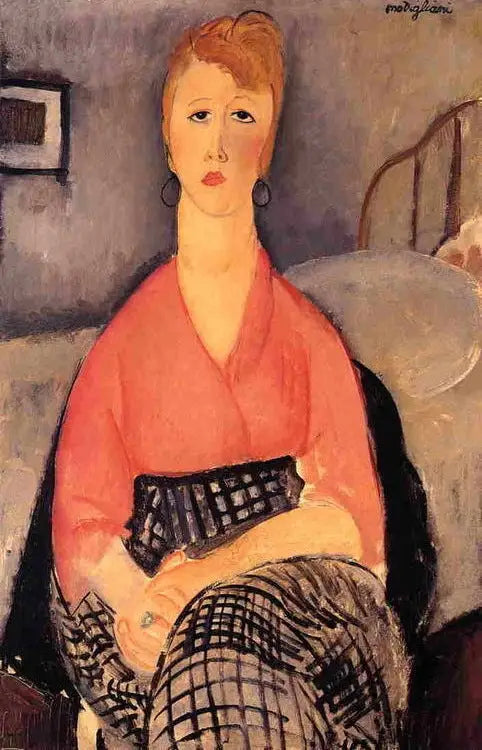 Vaaleanpunainen pusero - Amedeo Modigliani
