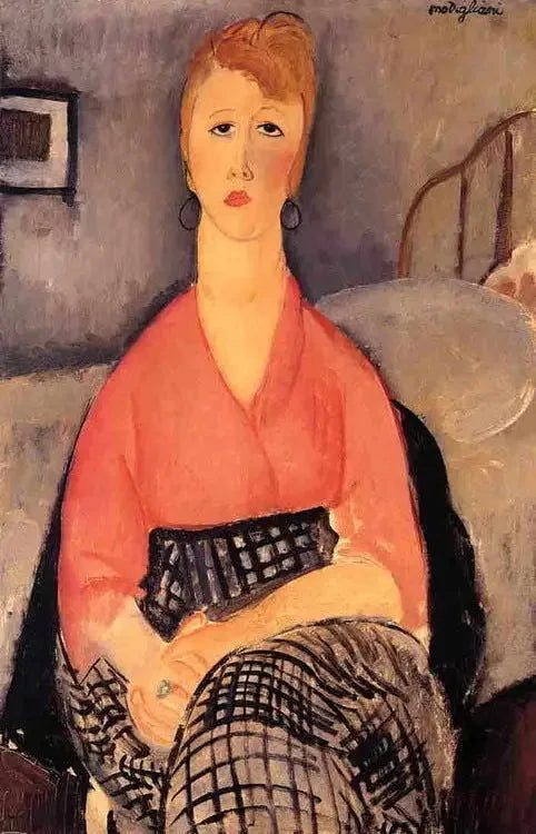 Vaaleanpunainen pusero - Amedeo Modigliani