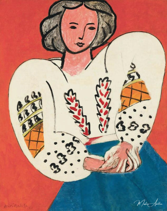 La blouse Roumaine - Matisse - Reproductions de tableaux et peintures haut de gamme