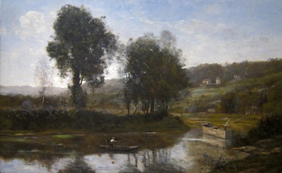 Seine-joen silmukka Port-Marlyssä - Jean-Baptiste Camille Corot
