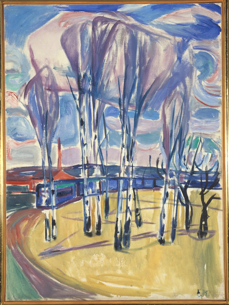 Raitiovaunu Skøyenissä - Edvard Munch