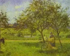 Kottikärryt, kirkkoherra - Camille Pissarro