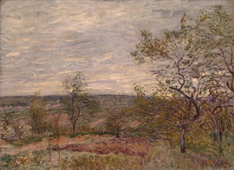 Veneuxin maaseutu - Alfred Sisley