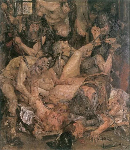 Simsonin vangitseminen - Lovis Corinth