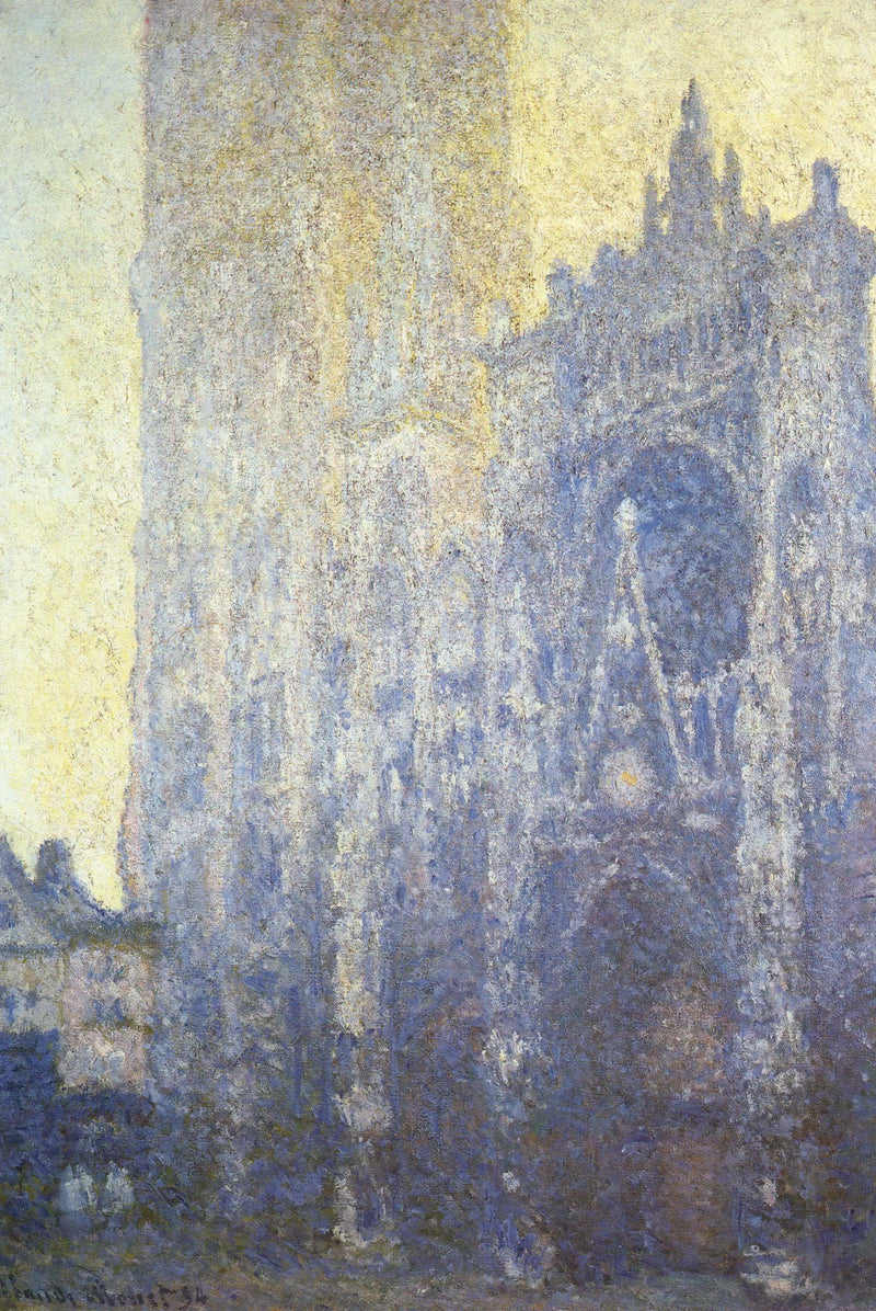 Rouenin katedraali, portti, aamun vaikutelma - Claude Monet